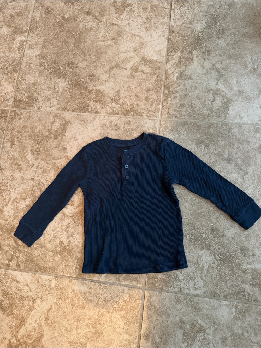 Garanimals Navy Blue Long-Sleeve Henley Tee